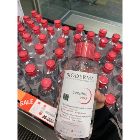 Nước Tẩy Trang Micellar Cho Da Thường Và Da Nhạy Cảm Bioderma Sensibio H2O 850ml (Nắp Nhún)