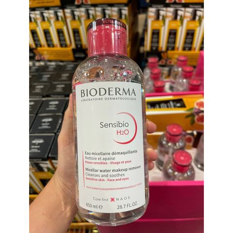 Nước Tẩy Trang Micellar Cho Da Thường Và Da Nhạy Cảm Bioderma Sensibio H2O 850ml (Nắp Nhún)