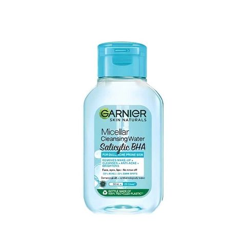 Nước Tẩy Trang Garnier Mini 50ml - Dành Cho Da Dầu Mụn, Da Thường, Da Nhạy Cảm, Sạch Sâu, Dưỡng Ẩm, Tiện Lợi Mang Đi Du Lịch