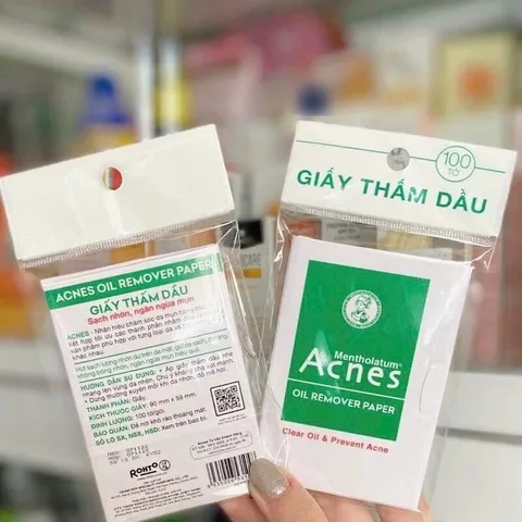 Giấy Thấm Dầu Acnes Oil Remover - Kiểm Soát Nhờn, Ngừa Mụn Hiệu Quả 50 Tờ, Giúp Làn Da Thông Thoáng, Giảm Sưng Mụn