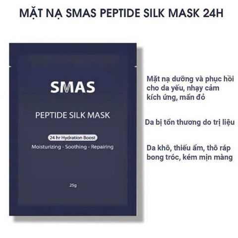 Mặt Nạ Dưỡng 24H SMAS Peptide Silk Mask - Phục Hồi Da, Cung Cấp Độ Ẩm, Giảm Đỏ Da, Chống Lão Hóa, Phù Hợp Mọi Loại Da