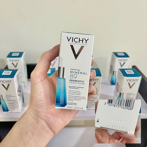 Serum Vichy Mineral 89 Probiotic Fractions 30ml - Tinh Chất Phục Hồi Da Cấp Ẩm, Giúp Da Rạng Rỡ, Tăng Đàn Hồi, Chống Oxy Hóa