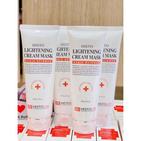 Mặt Nạ Dưỡng Trắng Histolab Lightening Cream Mask 250g - Chăm Sóc Da Mặt Căng Mịn, Ngăn Ngừa Sạm Da, Giàu Dưỡng Chất Hàn Quốc