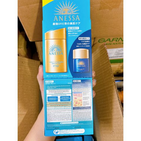 Sữa Chống Nắng Anessa Perfect UV Mild Milk 60ml cho Da Nhạy Cảm - Chống UVA/B & PM2.5, Dưỡng Ẩm Sáng Da, Không Bết Dính