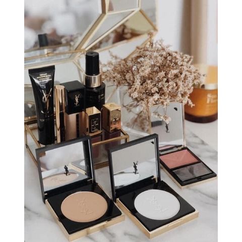 Phấn Phủ Nén YSL Encre de Peau All Hours 24H - Phấn Trang Điểm Mịn Màng, Ánh Sáng Tự Nhiên Và Chống Oxy Hóa Cho Làn Da Rạng Rỡ