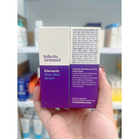 Tinh Chất Lô Hội Juliette Armand - Serum Làm Dịu, Cấp Ẩm Cho Da Nhạy Cảm 20ml-50ml - Dưỡng Ẩm Tự Nhiên, An Toàn, Hàng Chính Hãng