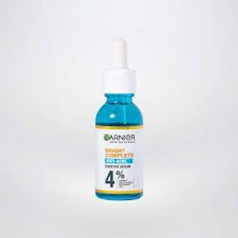Serum Garnier Bright Complete Giảm Mụn & Mờ Thâm 30ml - Dưỡng Chất Chăm Sóc Da Dầu, Ngăn Ngừa Mụn Hiệu Quả
