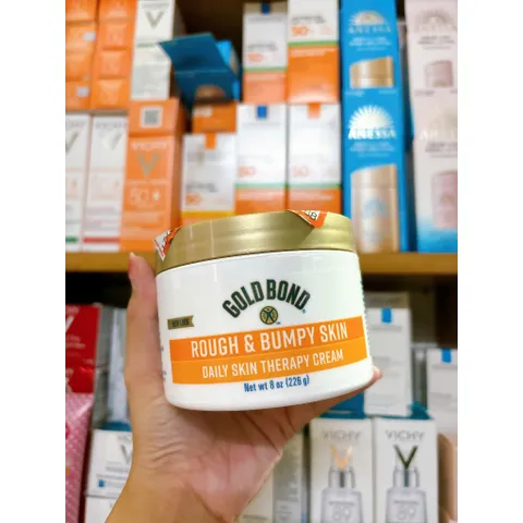 Kem Dưỡng Da Gold Bond Rough & Bumpy - Kem Trị Liệu Da Thô Ráp & Sần Sùi, Cung Cấp Độ Ẩm & Làm Mịn Da 226g