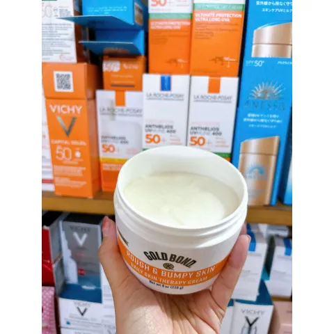 Kem Dưỡng Da Gold Bond Rough & Bumpy - Kem Trị Liệu Da Thô Ráp & Sần Sùi, Cung Cấp Độ Ẩm & Làm Mịn Da 226g