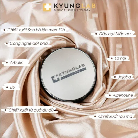 Cushion Kyung Lab Bio Cover Balm 15g - Phấn Nước Dưỡng Da, Che Khuyết Điểm, Chống Nắng SPF 50+ Cho Làn Da Hoàn Hảo