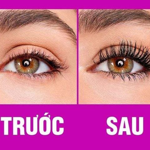 Mascara Maybelline The Falsies Volum Express 9.2ml - Hàng Mi Dày, Cong Vút 200%, Không Lem, An Toàn Cho Mắt Nhạy Cảm