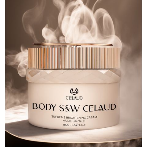 Kem Dưỡng Trắng Da BODY Celaud 180ml - Dưỡng Trắng Sâu, Cấp Ẩm, Chống Nắng, Công Nghệ Titan Nano, Phục Hồi Da Khô