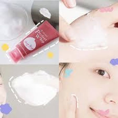 Sữa Rửa Mặt Senka Perfect Whip Berry Bright 100g - Làm Sạch Sâu & Dưỡng Da Sáng Hồng, Chiết Xuất Thiên Nhiên, An Toàn Cho Da Nhạy Cảm