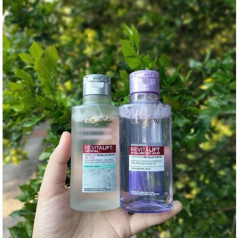 Nước Tẩy Trang L'Oréal Revitalift Crystal 95ml - Làm Sạch Sâu, Kiềm Dầu, Dành Cho Da Dầu, Phù Hợp Da Nhạy Cảm