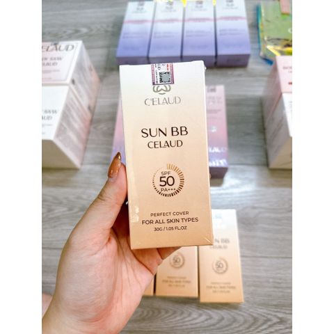 Kem Chống Nắng SUN BB CELAUD SPF 50+/PA+++ - Kem Chống Nắng Dưỡng Ẩm, Nâng Tone Da An Toàn Cho Tất Cả Loại Da 30ml