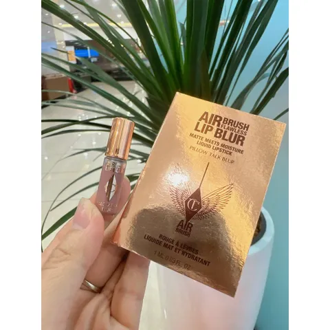 Son Kem Mini 1ml Charlotte Tilbury Màu Pillow Talk Blur - Hồng Đất Siêu Căng Mọng, Chất Son Lâu Trôi, Xuất Xứ Ý