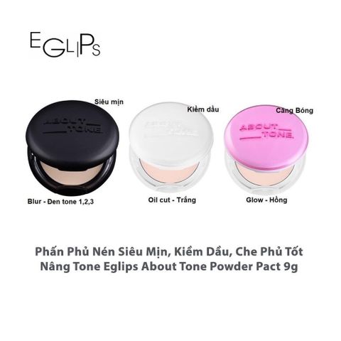 Phấn Phủ Eglips Pore Blind Powder 9g - Kiểm Soát Bã Nhờn, Se Khít Lỗ Chân Lông, Giúp Lớp Trang Điểm Hoàn Hảo, Dành Cho Da Dầu