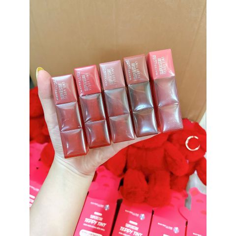 Son Kem Superstay Teddy Tint Maybelline 5ml - Chất Son Mịn Lì, 7 Màu Ngọt Ngào, Dài Lâu Đến 12H, Trang Điểm Tự Nhiên