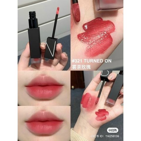 Son Nars Air Matte Ultra Lip Tint 5.5g - Màu 321 Turned On Đỏ Berry Mềm Mịn, Bền Màu, Dưỡng Ẩm Cho Đôi Môi Rạng Rỡ