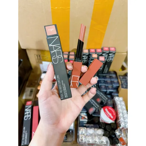 Son Nars Powermatte Lipstick 1.5g Màu 101 No Angel - Cam Gạch Lì Sang Trọng, Bền Màu, Dưỡng Ẩm Cho Môi Tự Nhiên