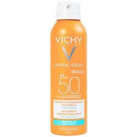 Kem Chống Nắng Toàn Thân Dạng Xịt Vichy SPF 50 - Bảo Vệ Da Chống Tia UV, Không Để Lại Vệt Trắng, Tiện Dụng 200ml