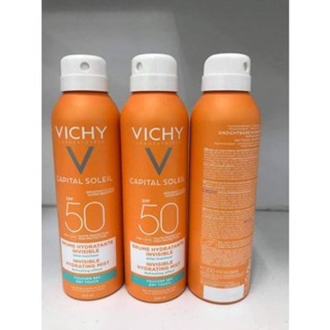 Kem Chống Nắng Toàn Thân Dạng Xịt Vichy SPF 50 - Bảo Vệ Da Chống Tia UV, Không Để Lại Vệt Trắng, Tiện Dụng 200ml