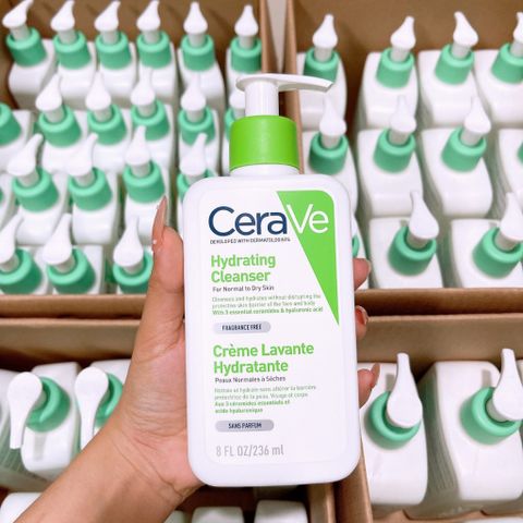 Sữa Rửa Mặt CeraVe Hydrating Cleanser - Dành Cho Da Thường và Da Khô, Làm Sạch Nhẹ Nhàng, Bảo Vệ Độ Ẩm Da