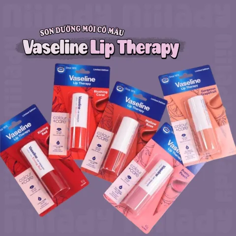 Son Dưỡng Có Màu Vaseline Lip Therapy Colour Stick 4.2g - Màu Hồng Đào Pretty Peach, Giải Pháp Dưỡng Môi Mềm Mại, Trang Điểm Tươi Tắn