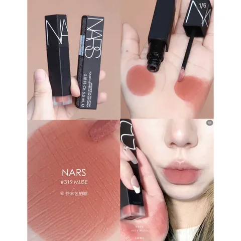 Son Nars Air Matte Ultra Lip Tint 5.5g Màu 319 Muse - Hồng Nâu Sang Trọng, Son Lì Mịn, Bền Màu, Phong Cách Nữ Tính, Quyến Rũ