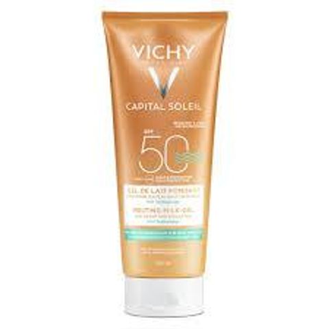 Kem Chống Nắng Toàn Thân Vichy Gel Sữa SPF 50 PA+++ 200ml - Dưỡng Ẩm, Không Gây Nhờn Rít, An Toàn Cho Mọi Loại Da