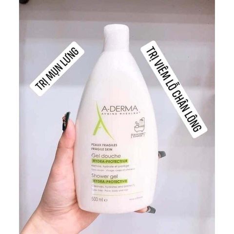 Sữa Tắm Hỗ Trợ Giảm Mụn Lưng Aderma Gel Douche Hydra Protecteur Shower Gel 500ml