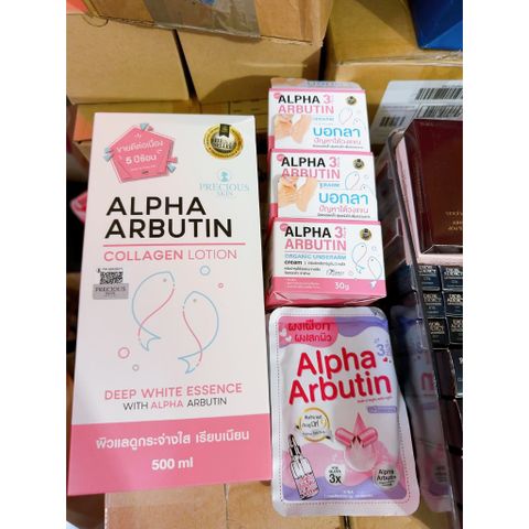 Sữa Dưỡng Thể Alpha Arbutin 3 Plus Collagen 500ml - Dưỡng Trắng Da, Tăng Độ Đàn Hồi Và Cấp Ẩm Sâu, Venus White Thái Lan