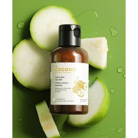 Gel Rửa Mặt Cocoon Bí Đao 140ml - Giải Pháp Làm Sạch Sâu, Giảm Dầu Thừa, Mụn Cho Da Nhạy Cảm & Dầu