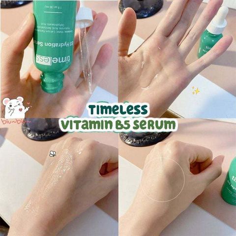 Serum Timeless Vitamin B5 30ml - Dưỡng Da Làm Dịu, Phục Hồi Da Mụn, Cấp Nước, Chống Kích Ứng, Phù Hợp Mọi Loại Da