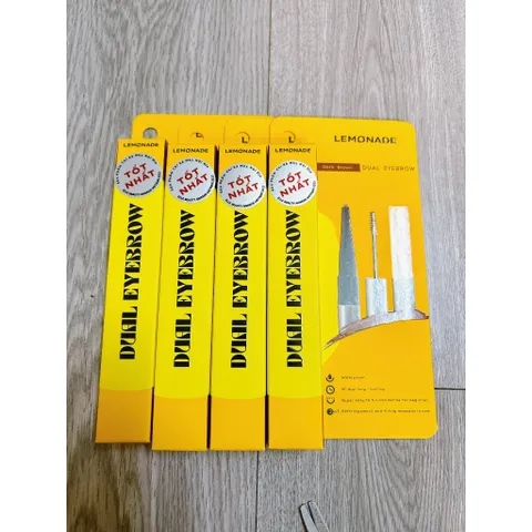 Chì Kẻ Mày 2 Đầu LEMONADE Want It Got It Nâu Đậm - Mascara và Kẻ Mày Độc Đáo, Bền Màu, Chống Nước, Dễ Dùng