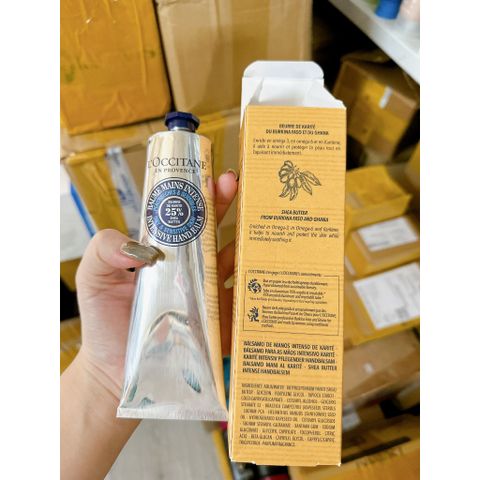 Kem Dưỡng Da Tay L'occitane 25% Shea Butter 150ml - Dưỡng Ẩm Mịn Màng, Chống Khô Da, Hương Hạnh Nhân Dịu Nhẹ