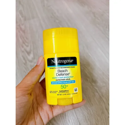 Thanh Lăn Kem Chống Nắng Neutrogena Beach Defense SPF50 - Bảo Vệ Da Chống Nắng Nước và Mồ Hôi 42g, Dành Cho Mùa Hè