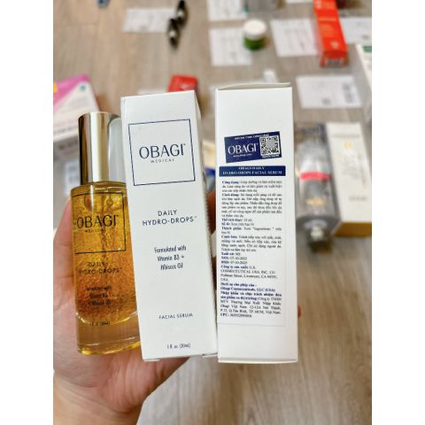 Tinh Chất Cấp Nước Dưỡng Ẩm Phục Hồi Da Obagi Daily Hydro-Drops 30ml - Serum Dưỡng Da Chống Lão Hóa, Cấp Ẩm Tức Thì, An Toàn Cho Da