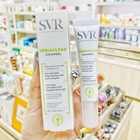 Gel Chấm Mụn SVR Sebiaclear Cicapeel 15ml - Giải Pháp Giảm Mụn Cho Da Nhạy Cảm, Làm Khô Mụn Hiệu Quả, Không Dầu