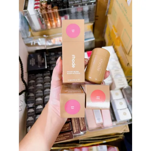 Má Hồng Kem Rhode Pocket Blush - Trang Điểm Dưỡng Ẩm Đa Năng Cho Má và Môi, Lựa Chọn Màu Đẹp - Giữ Màu Cả Ngày