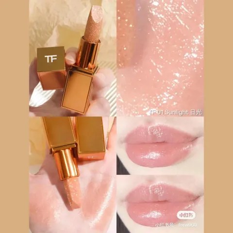 Son Dưỡng Tom Ford Soleil De Feu Spark 3g Màu 01 Sunlight - Hồng Cam Nude Sang Trọng, Mềm Mịn với Vàng 24K Ẩn - Lựa Chọn Đẳng Cấp Cho Phái Đẹp