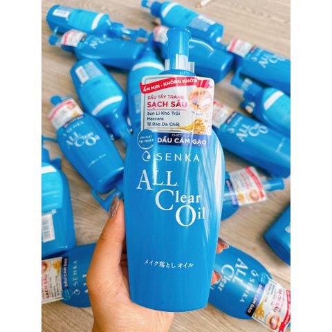Dầu Tẩy Trang Senka All Clear Oil 230ml - Tẩy trang hiệu quả, làm sạch sâu và dưỡng ẩm cho làn da rạng rỡ, dễ dàng sử dụng hàng ngày.
