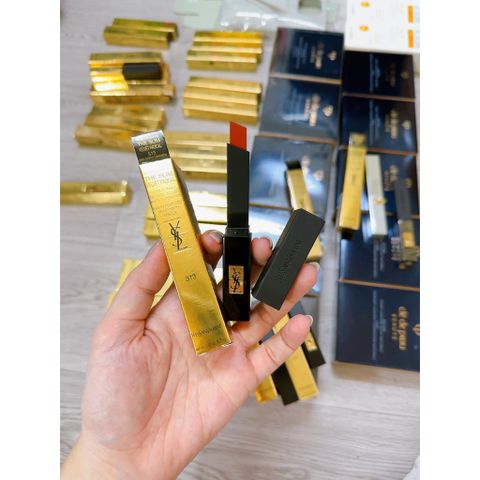 Son YSL The Slim Velvet Radical Matte Lipstick 2.2g - Màu Đỏ Đất Cực Nóng Bỏng, Chất Son Mịn Như Nhung, Bền Màu, SPF 15