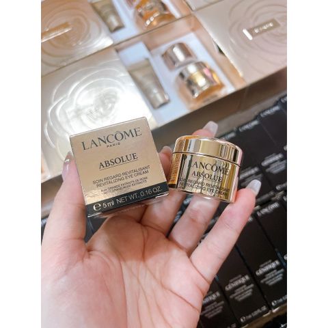 Kem Dưỡng Mắt Lancôme Absolue 5ml - Giảm Bọng Mắt, Nếp Nhăn, Tái Tạo Vùng Da Quanh Mắt Rạng Rỡ, Trẻ Trung