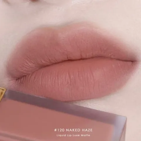 Son Kem Tom Ford Liquid Lip Luxe Matte 120 Naked Haze - Màu Hồng Nude Cao Cấp, Độ Bền Màu Lên Đến 10 Giờ, Dưỡng Ẩm Mềm Mại