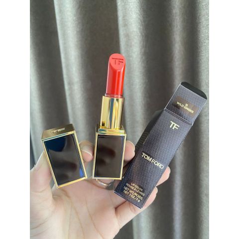 Son Tom Ford Màu 15 Wild Ginger - Cam Đỏ Siêu Lì, Mịn Mượt, Lâu Trôi, Phù Hợp Với Mọi Tông Da - Quà Tặng Tuyệt Vời Cho Bạn Nữ