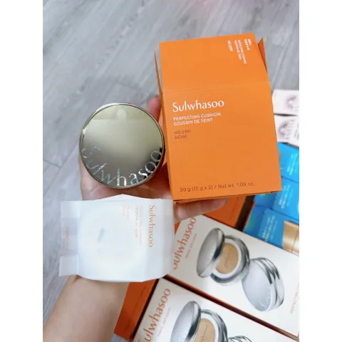 Phấn Nước Sulwhasoo Perfecting Cushion EX - Che Phủ Hoàn Hảo, Mỏng Nhẹ và Lâu Trôi, Trang Điểm Tự Nhiên Rạng Rỡ