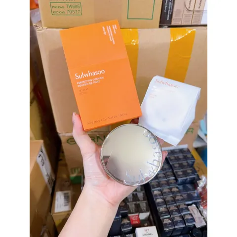 Phấn Nước Sulwhasoo Perfecting Cushion EX - Che Phủ Hoàn Hảo, Mỏng Nhẹ và Lâu Trôi, Trang Điểm Tự Nhiên Rạng Rỡ