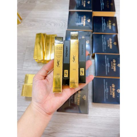 Son YSL The Slim Velvet Radical 312 Unconventional Nude - Đỏ Đất Lì Mềm Mịn, Bảo Vệ SPF 15, Giữ Màu Tốt, Son Môi Hot Trend