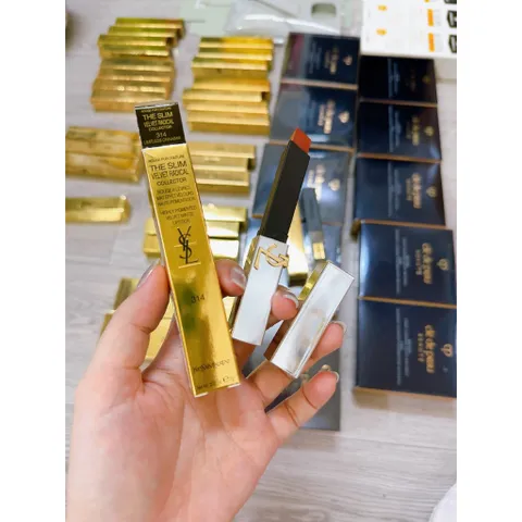 Son YSL The Slim Velvet Radical Collector 2024 Màu 314 Limitless Cinnabar - Son Lì Quyến Rũ Đỏ Nâu Sang Trọng từ Pháp